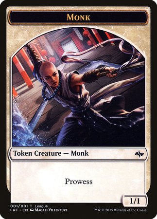 Monk Token (League) [League Tokens 2015] | Dumpster Cat Games