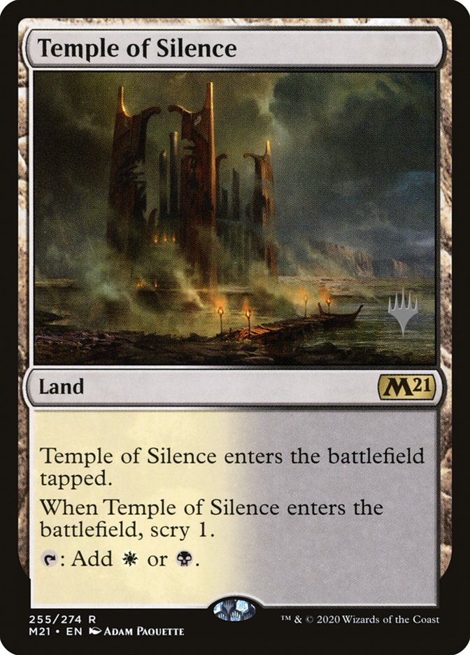 Temple of Silence (Promo Pack) [Core Set 2021 Promos] | Dumpster Cat Games