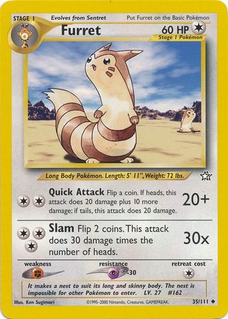 Furret (35/111) [Neo Genesis Unlimited] | Dumpster Cat Games