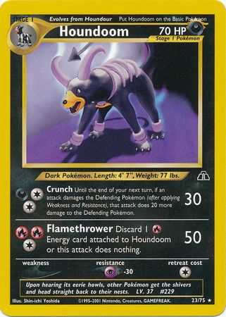 Houndoom (23/75) [Neo Discovery Unlimited] | Dumpster Cat Games