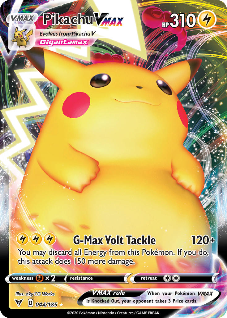 Pikachu VMAX (044/185) [Sword & Shield: Vivid Voltage] | Dumpster Cat Games