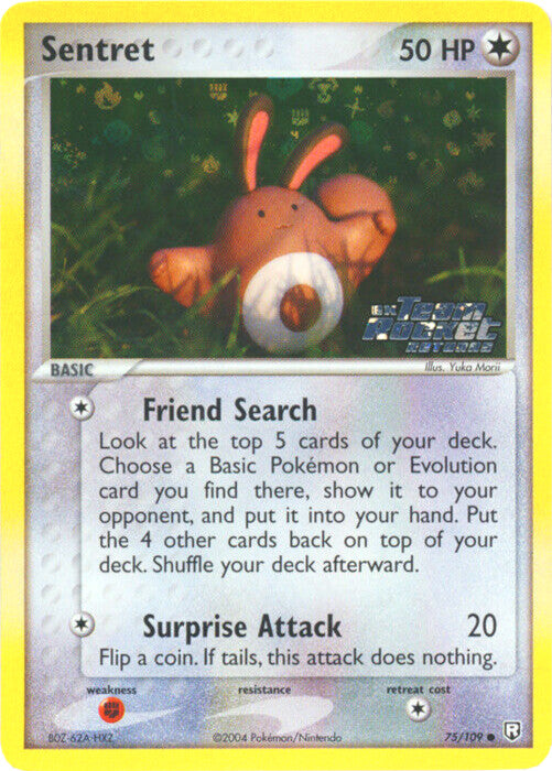 Sentret (75/109) (Stamped) [EX: Team Rocket Returns] | Dumpster Cat Games