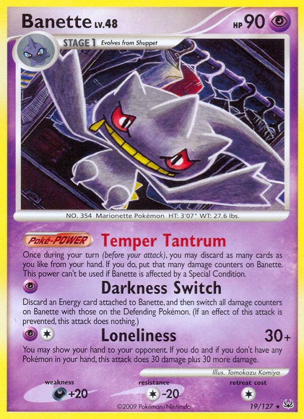 Banette (19/127) [Platinum: Base Set] | Dumpster Cat Games