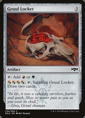 Gruul Locket [Ravnica Allegiance] | Dumpster Cat Games