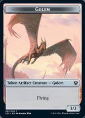 Golem (025) // Thopter Token [Commander 2021 Tokens] | Dumpster Cat Games