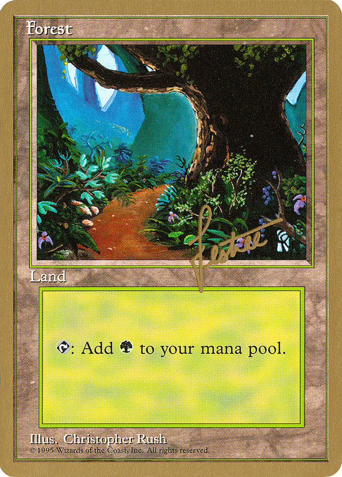 Forest (bl376) (Bertrand Lestree) [Pro Tour Collector Set] | Dumpster Cat Games