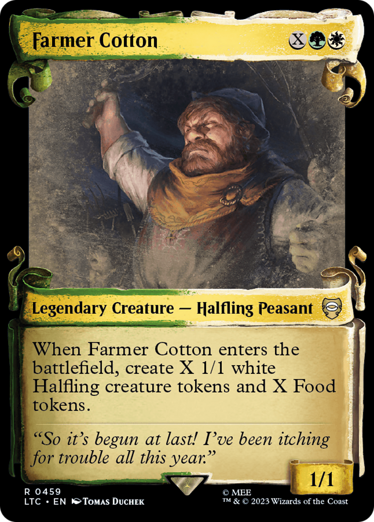 Farmer Cotton [The Lord of the Rings: Tales of Middle-Earth Commander Showcase Scrolls] | Dumpster Cat Games