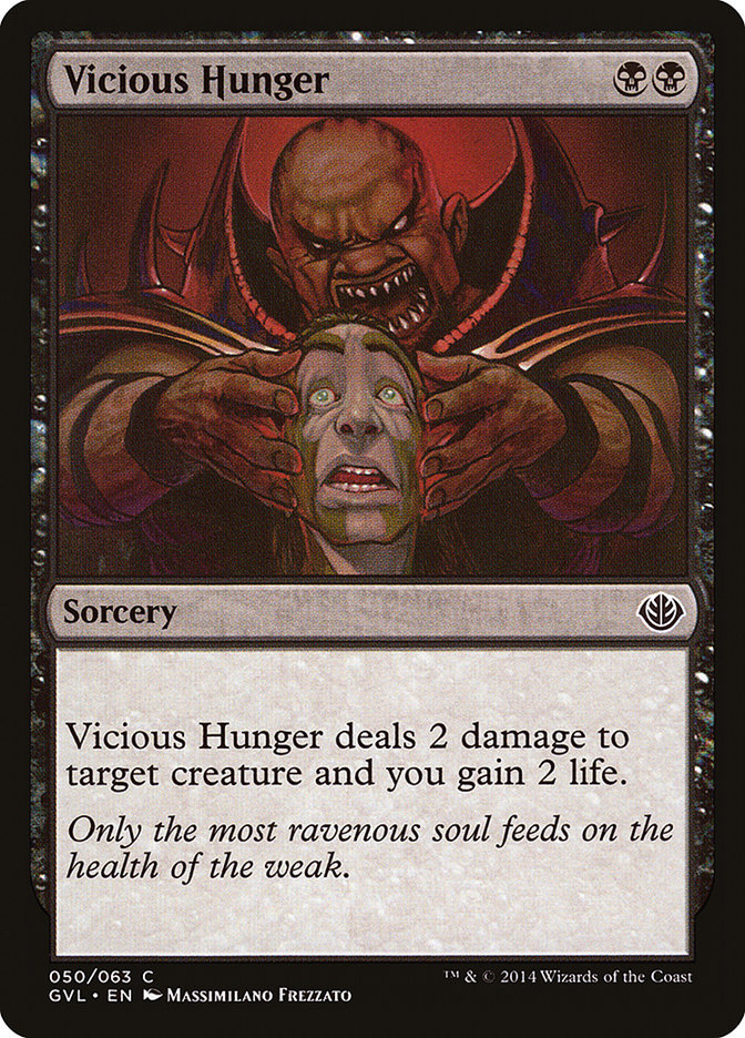 Vicious Hunger (Garruk vs. Liliana) [Duel Decks Anthology] | Dumpster Cat Games