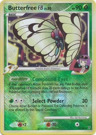 Butterfree FB LV.50 (17/147) (League Promo) [Platinum: Supreme Victors] | Dumpster Cat Games