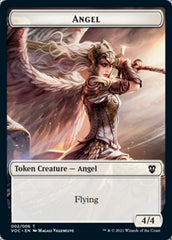 Angel // Clue Double-sided Token [Innistrad: Crimson Vow Commander Tokens] | Dumpster Cat Games