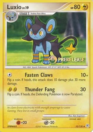 Luxio (52/130) (Prerelease Promo) [Nintendo: Black Star Promos] | Dumpster Cat Games