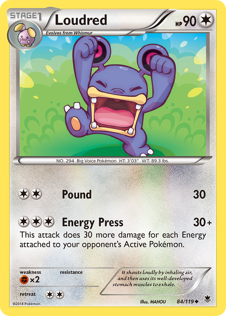 Loudred (84/119) [XY: Phantom Forces] | Dumpster Cat Games