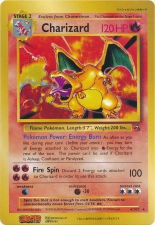 Charizard (4/102) (CoroCoro Promo) (Jumbo Card) [Base Set Unlimited] | Dumpster Cat Games