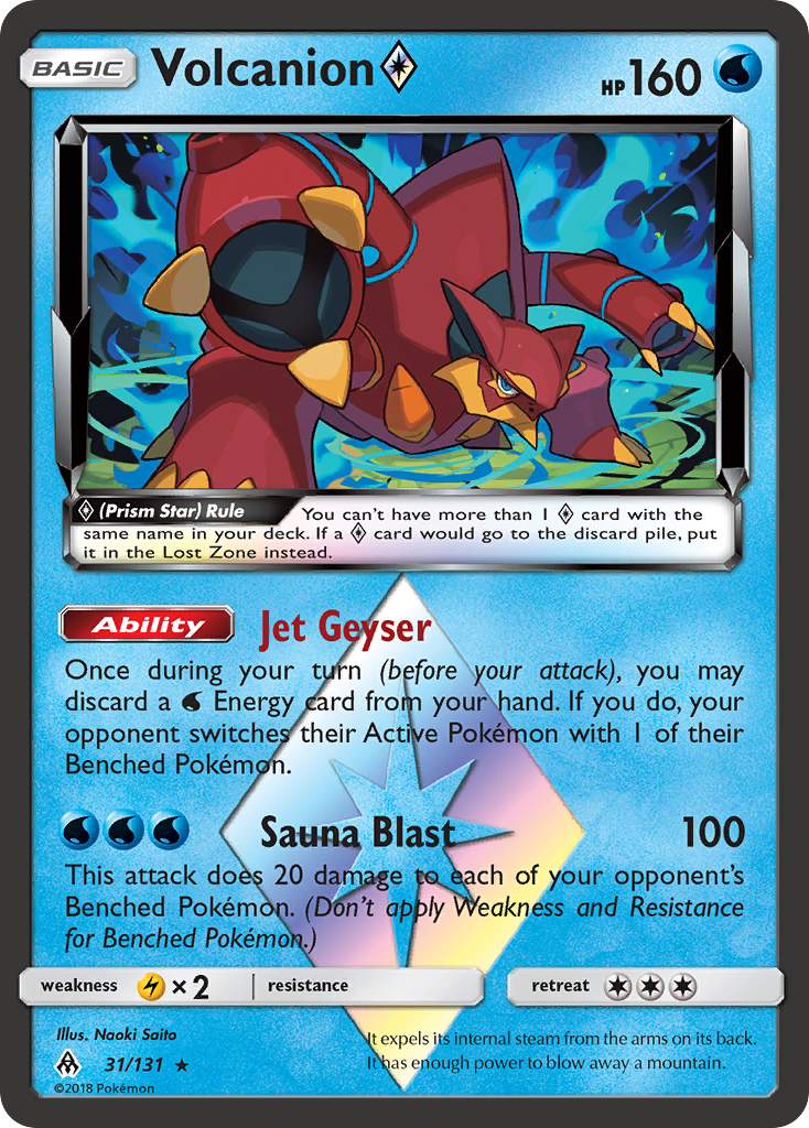 Volcanion (31/131) (Prism Star) [Sun & Moon: Forbidden Light] | Dumpster Cat Games