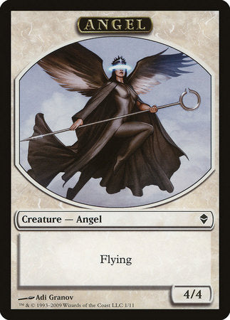 Angel Token [Zendikar Tokens] | Dumpster Cat Games