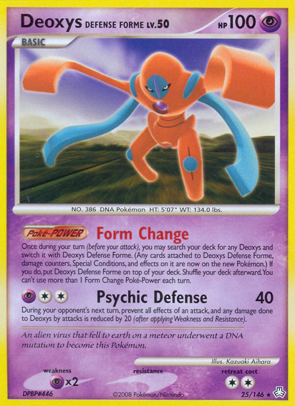 Deoxys Defense Forme (25/146) [Diamond & Pearl: Legends Awakened] | Dumpster Cat Games