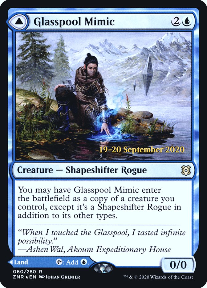 Glasspool Mimic // Glasspool Shore  [Zendikar Rising Prerelease Promos] | Dumpster Cat Games