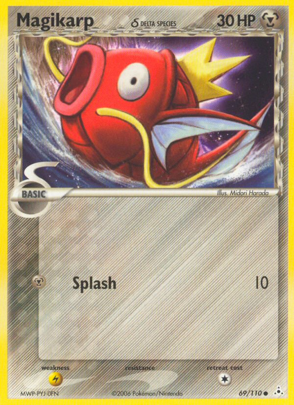 Magikarp (69/110) (Delta Species) [EX: Holon Phantoms] | Dumpster Cat Games