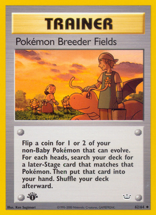 Pokemon Breeder Fields (62/64) [Neo Revelation 1st Edition] | Dumpster Cat Games