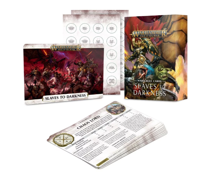 Warscroll Cards: Slaves to Darkness | Dumpster Cat Games