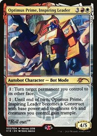 Optimus Prime, Inspiring Leader [Unique and Miscellaneous Promos] | Dumpster Cat Games