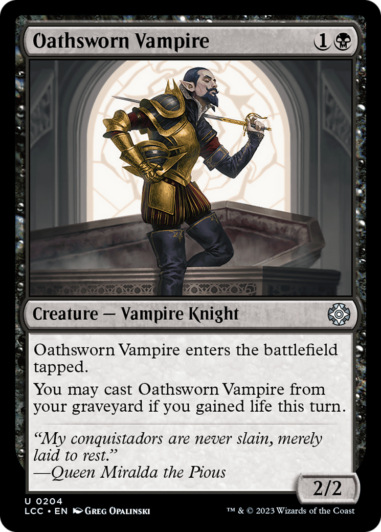 Oathsworn Vampire [The Lost Caverns of Ixalan Commander] | Dumpster Cat Games