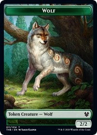 Wolf Token [Theros Beyond Death] | Dumpster Cat Games