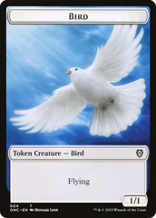 Bird // Cat Double-Sided Token [Phyrexia: All Will Be One Commander Tokens] | Dumpster Cat Games