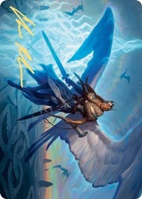 Righteous Valkyrie Art Card (Gold-Stamped Signature) [Kaldheim: Art Series] | Dumpster Cat Games