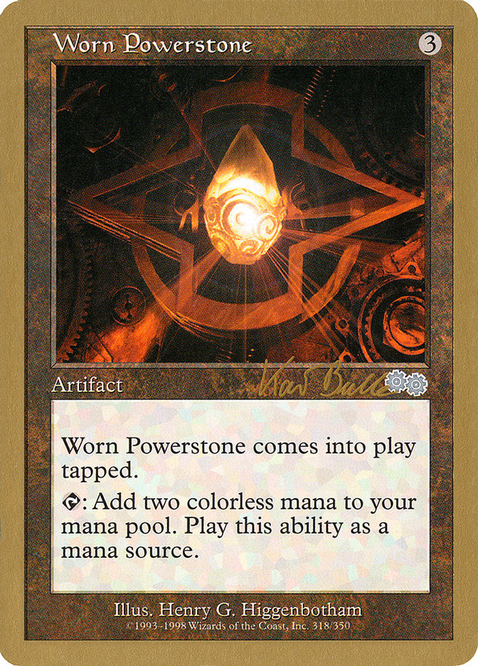 Worn Powerstone (Kai Budde) [World Championship Decks 1999] | Dumpster Cat Games