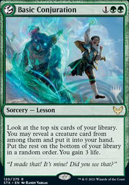 Basic Conjuration (Promo Pack) [Strixhaven: School of Mages Promos] | Dumpster Cat Games