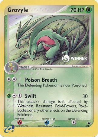 Grovyle (004) (Jumbo Card) [Nintendo: Black Star Promos] | Dumpster Cat Games