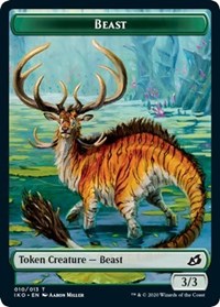 Beast Token [Ikoria: Lair of Behemoths] | Dumpster Cat Games