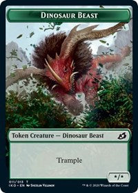 Dinosaur Beast Token [Ikoria: Lair of Behemoths] | Dumpster Cat Games