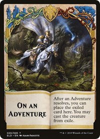 On An Adventure // Spirit Double-sided Token (Challenger 2020) [Unique and Miscellaneous Promos] | Dumpster Cat Games