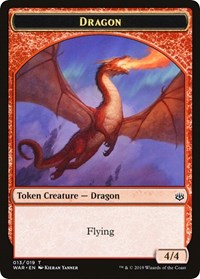 Dragon // Spirit Double-sided Token (Challenger 2020) [Unique and Miscellaneous Promos] | Dumpster Cat Games