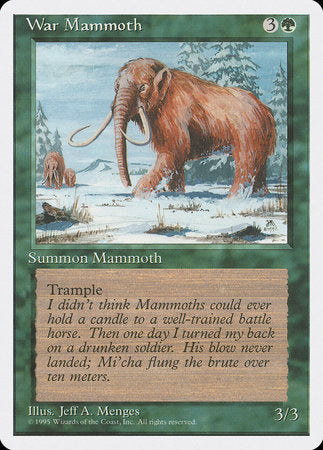 War Mammoth [Fourth Edition] | Dumpster Cat Games