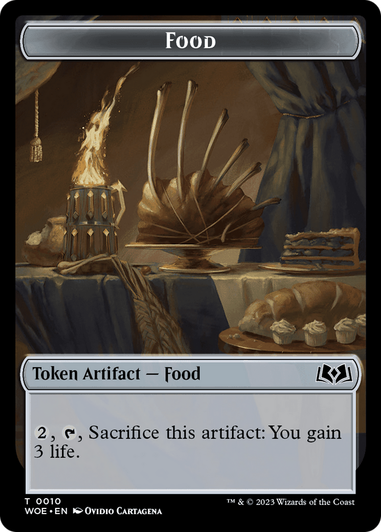 Faerie // Food (0010) Double-Sided Token [Wilds of Eldraine Tokens] | Dumpster Cat Games