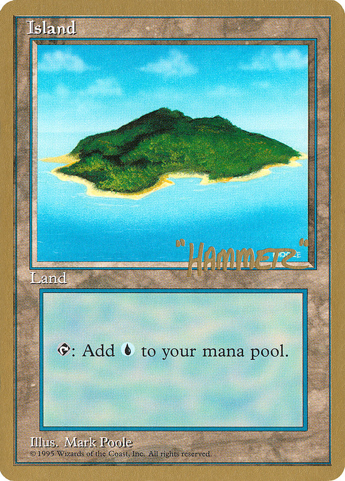 Island (shr367) (Shawn "Hammer" Regnier) [Pro Tour Collector Set] | Dumpster Cat Games