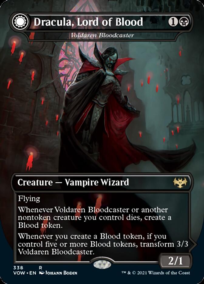 Voldaren Bloodcaster // Bloodbat Summoner - Dracula, Lord of Blood // Dracula, Lord of Bats [Innistrad: Crimson Vow] | Dumpster Cat Games