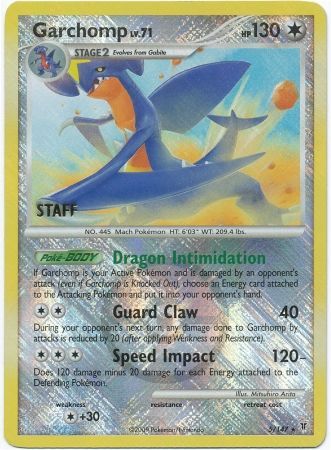 Garchomp (5/147) (Championship Promo Staff) [Platinum: Supreme Victors] | Dumpster Cat Games