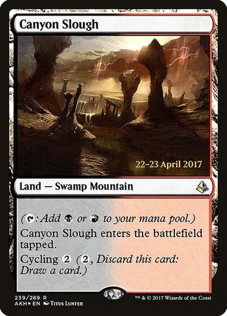 Canyon Slough [Amonkhet Promos] | Dumpster Cat Games