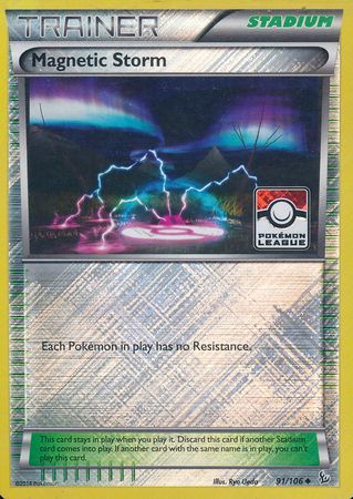 Magnetic Storm (91/106) (League Promo) [XY: Flashfire] | Dumpster Cat Games