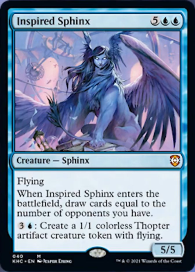 Inspired Sphinx [Kaldheim Commander] | Dumpster Cat Games