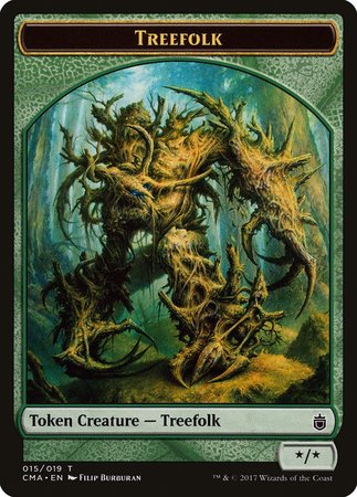 Treefolk Token (015) [Commander Anthology Tokens] | Dumpster Cat Games