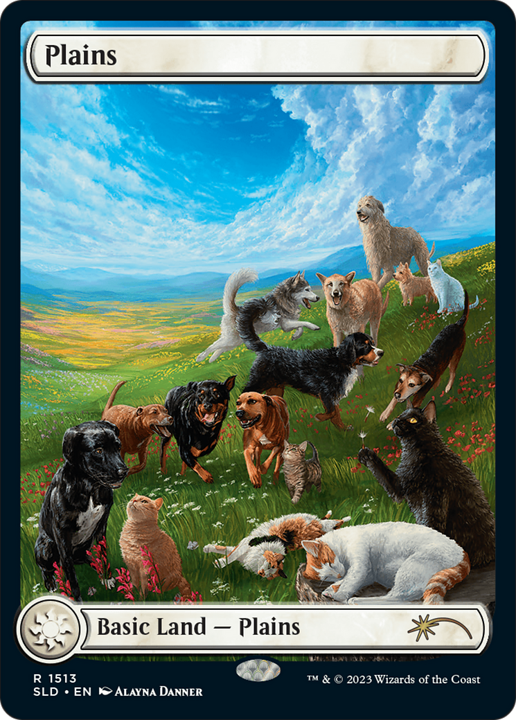 Plains (1513) [Secret Lair Commander Deck: Raining Cats and Dogs] | Dumpster Cat Games