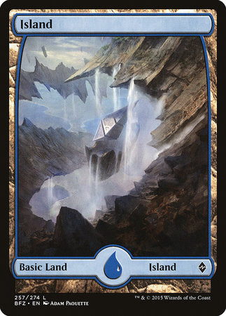 Island (257) - Full Art [Battle for Zendikar] | Dumpster Cat Games