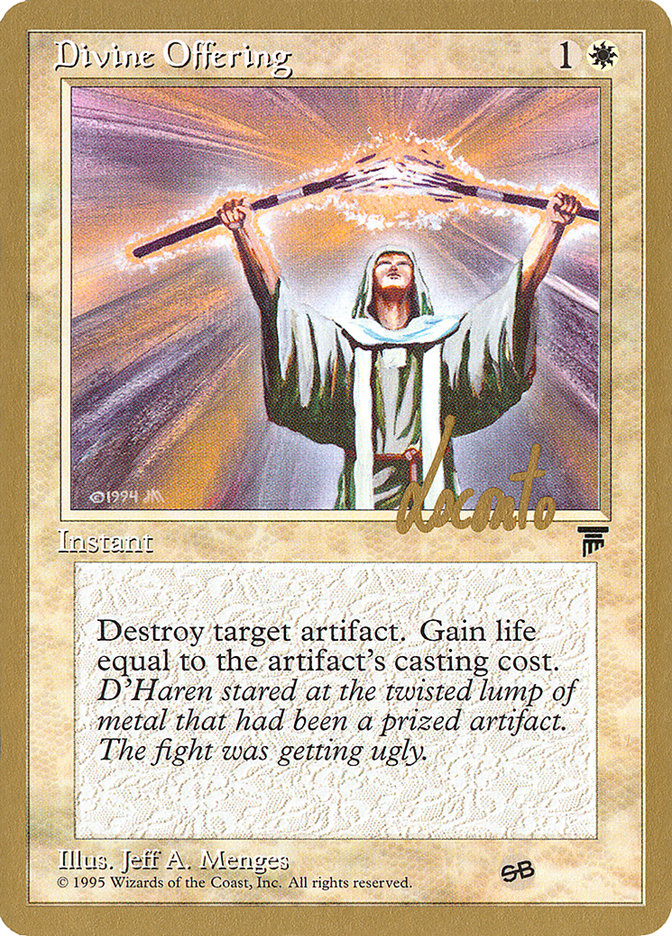 Divine Offering (Michael Loconto) (SB) [Pro Tour Collector Set] | Dumpster Cat Games