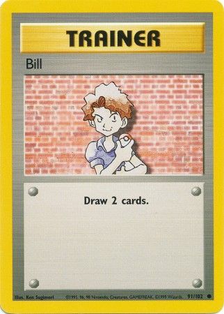 Bill (91/102) [Base Set Unlimited] | Dumpster Cat Games