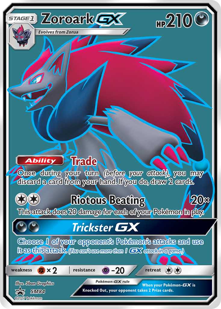 Zoroark GX (SM84) [Sun & Moon: Black Star Promos] | Dumpster Cat Games